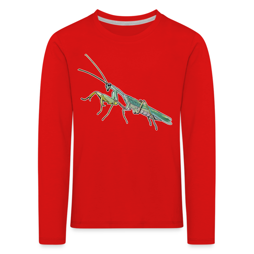 Kinder Longsleeve Sphodromantis lineola male - Rot