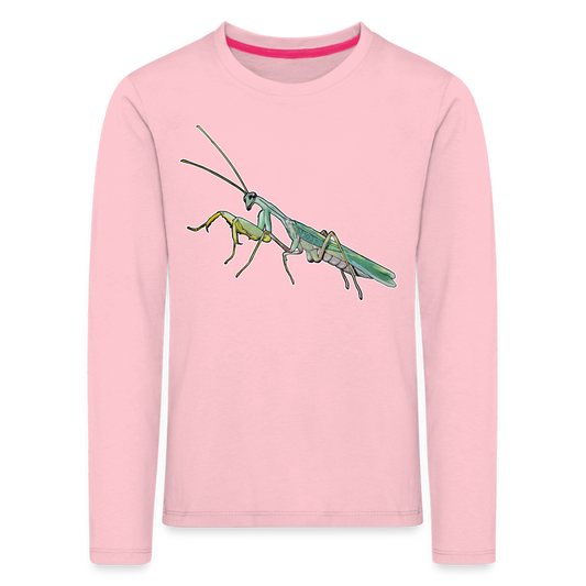 Kinder Longsleeve Sphodromantis lineola male - Hellrosa