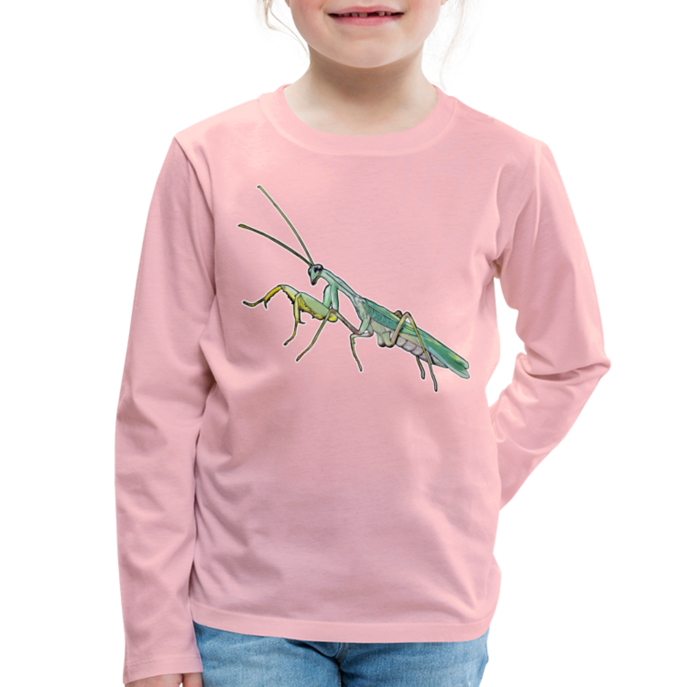 Kinder Longsleeve Sphodromantis lineola male - Hellrosa