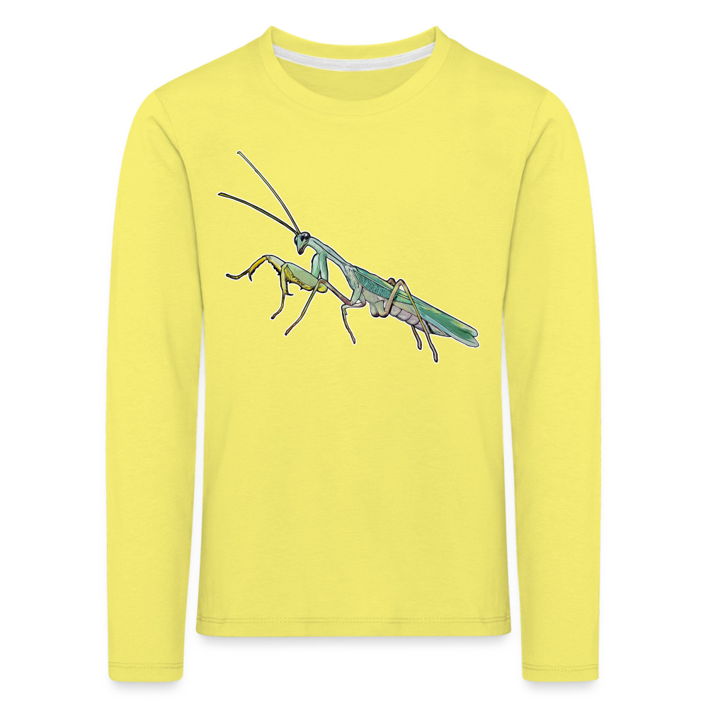 Kinder Longsleeve Sphodromantis lineola male - Gelb