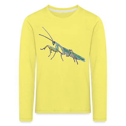 Kinder Longsleeve Sphodromantis lineola male - Gelb