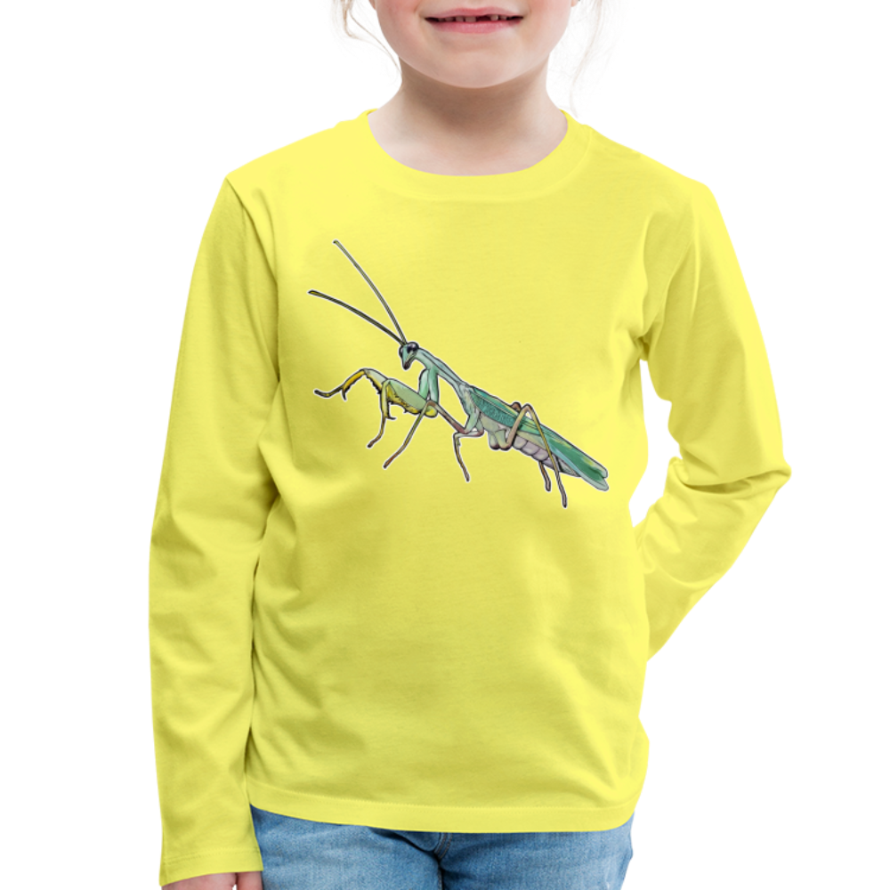 Kinder Longsleeve Sphodromantis lineola male - Gelb