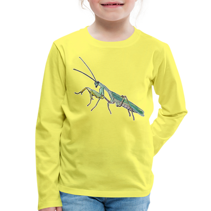 Kinder Longsleeve Sphodromantis lineola male - Gelb