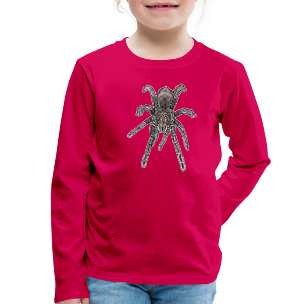 Kinder Longsleeve Pamphobeteus sp Machala juvenile - dunkles Pink