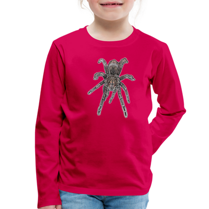 Kinder Longsleeve Pamphobeteus sp Machala juvenile - dunkles Pink