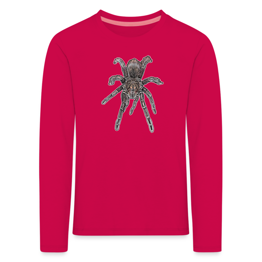 Kinder Longsleeve Pamphobeteus sp Machala juvenile - dunkles Pink