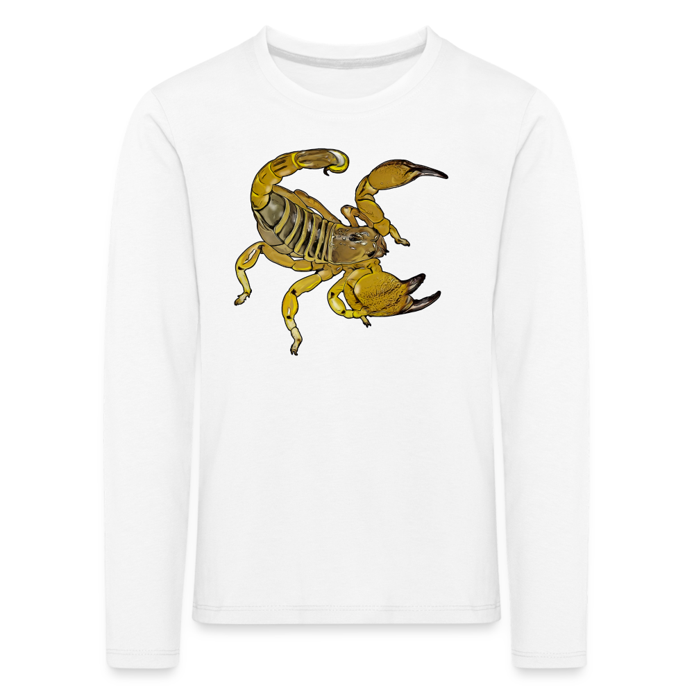 Kinder Longsleeve Scorpio maurus palmatus - weiß