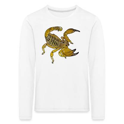 Kinder Longsleeve Scorpio maurus palmatus - weiß
