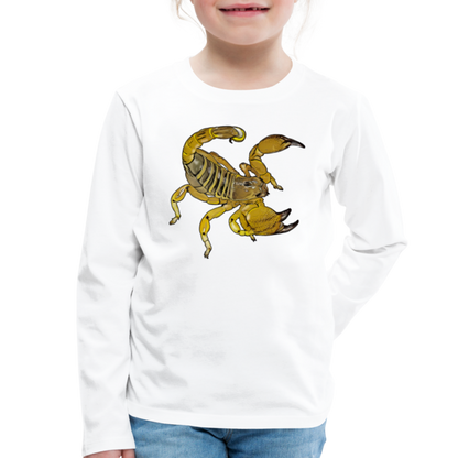 Kinder Longsleeve Scorpio maurus palmatus - weiß