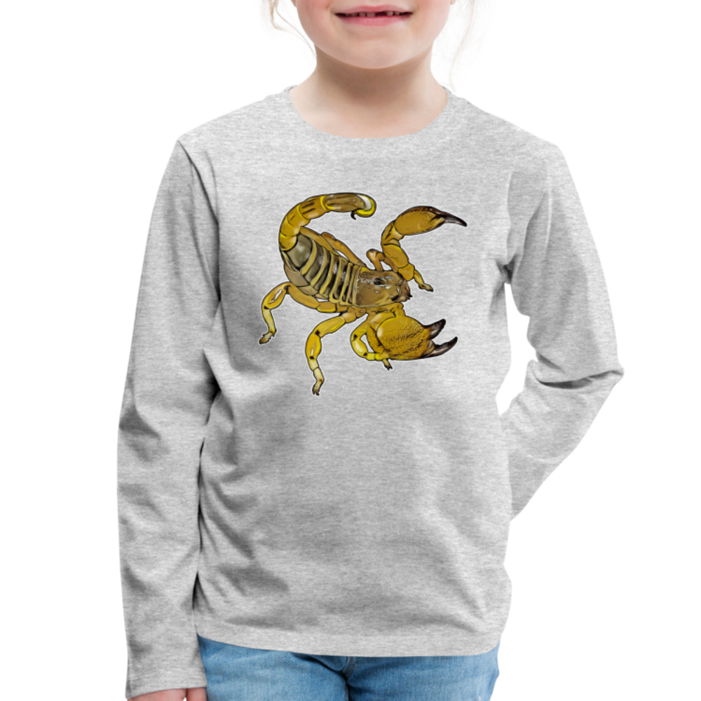 Kinder Longsleeve Scorpio maurus palmatus - Grau meliert