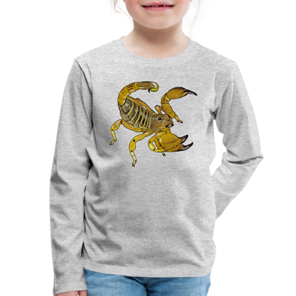 Kinder Longsleeve Scorpio maurus palmatus - Grau meliert