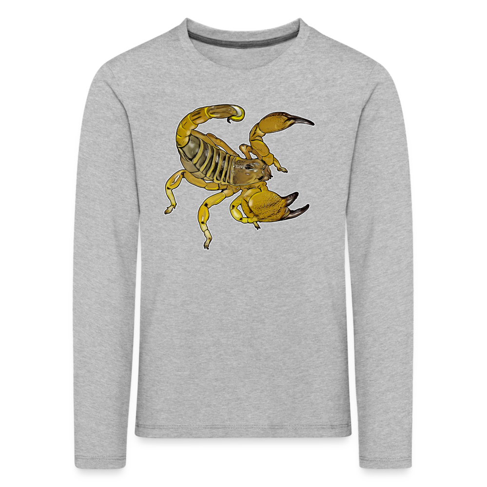 Kinder Longsleeve Scorpio maurus palmatus - Grau meliert