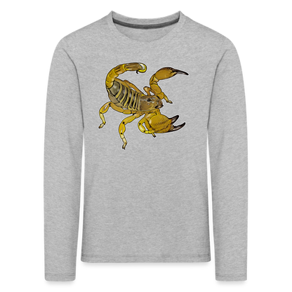 Kinder Longsleeve Scorpio maurus palmatus - Grau meliert
