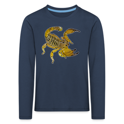 Kinder Longsleeve Scorpio maurus palmatus - Navy