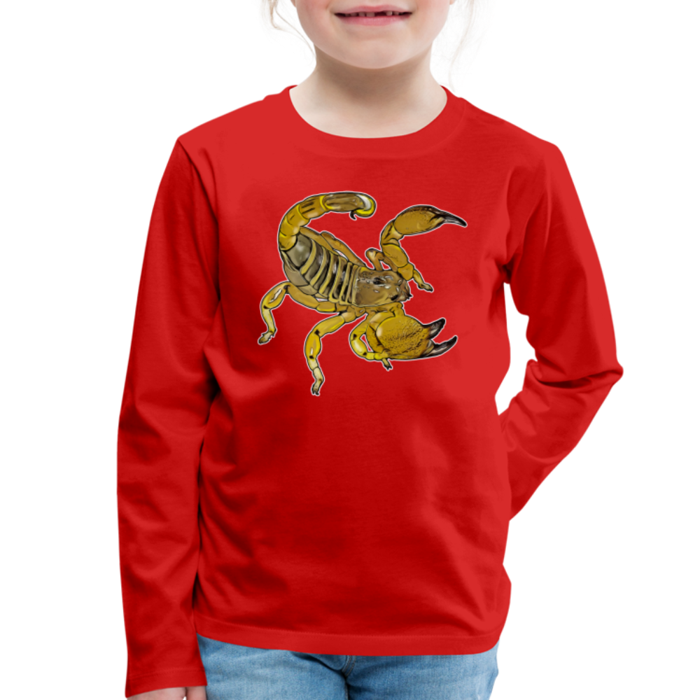 Kinder Longsleeve Scorpio maurus palmatus - Rot