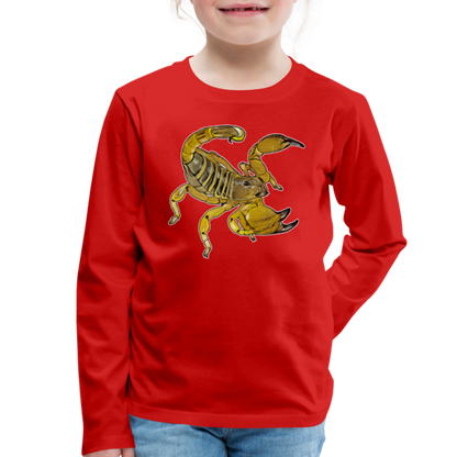 Kinder Longsleeve Scorpio maurus palmatus - Rot