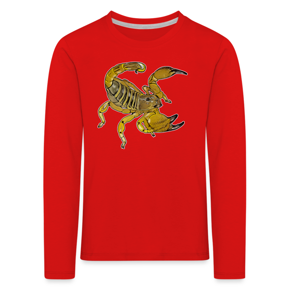Kinder Longsleeve Scorpio maurus palmatus - Rot