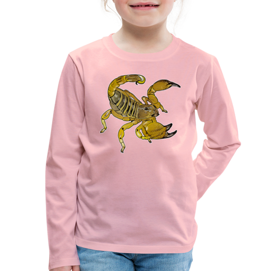 Kinder Longsleeve Scorpio maurus palmatus - Hellrosa