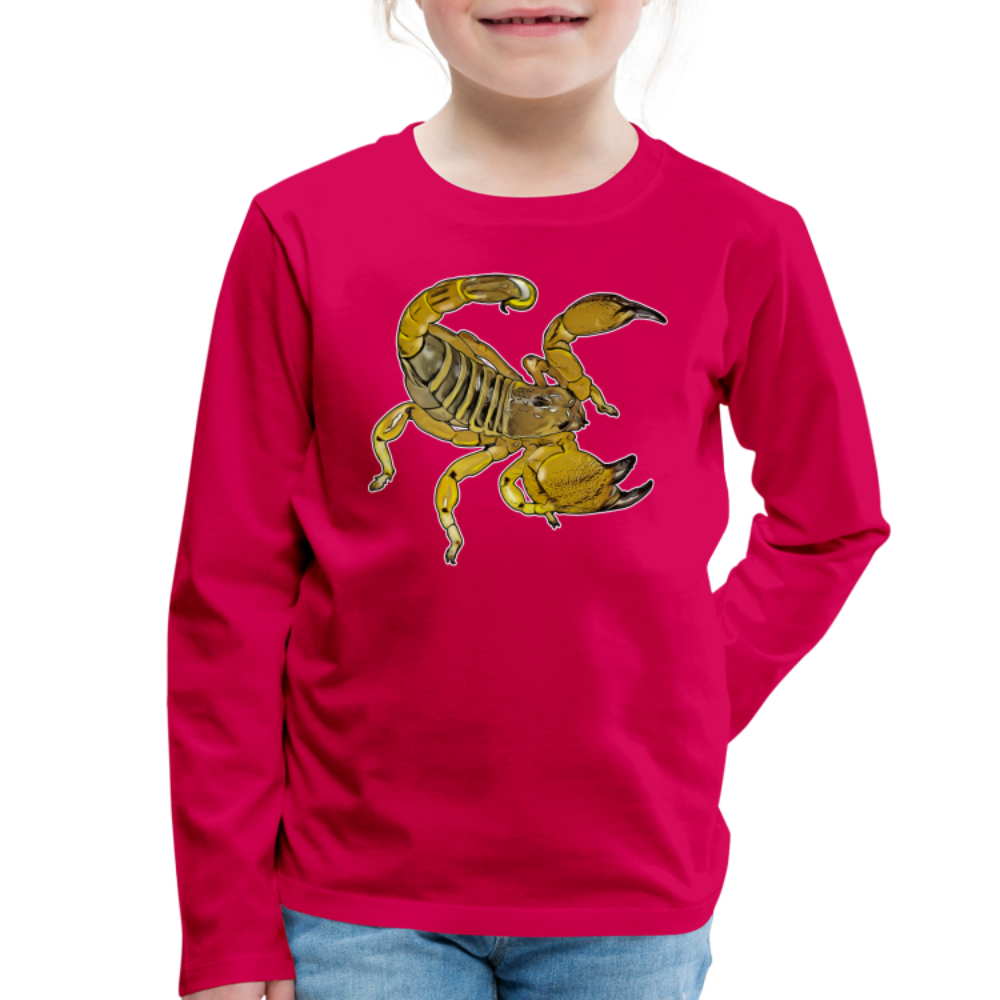 Kinder Longsleeve Scorpio maurus palmatus - dunkles Pink
