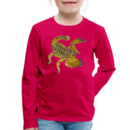 Kinder Longsleeve Scorpio maurus palmatus - dunkles Pink