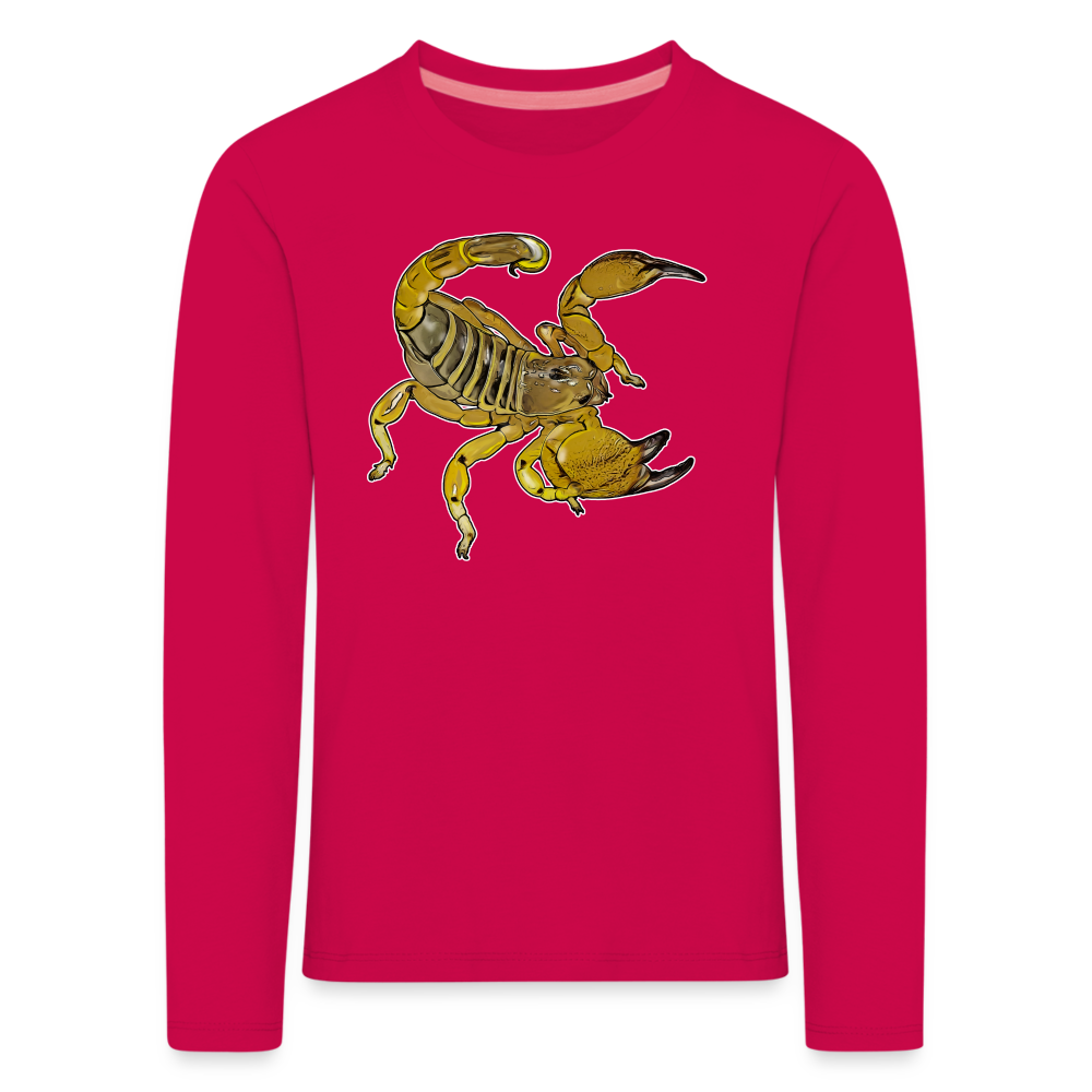 Kinder Longsleeve Scorpio maurus palmatus - dunkles Pink