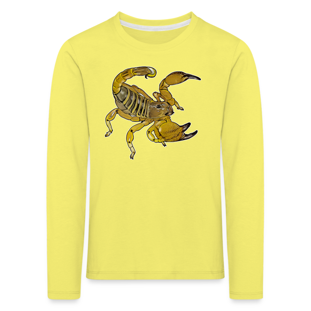 Kinder Longsleeve Scorpio maurus palmatus - Gelb