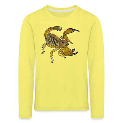Kinder Longsleeve Scorpio maurus palmatus - Gelb