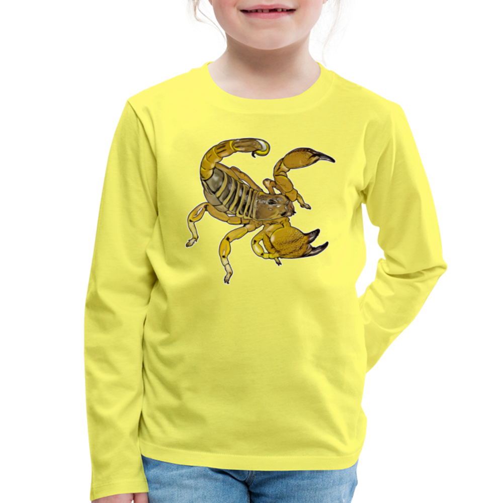 Kinder Longsleeve Scorpio maurus palmatus - Gelb