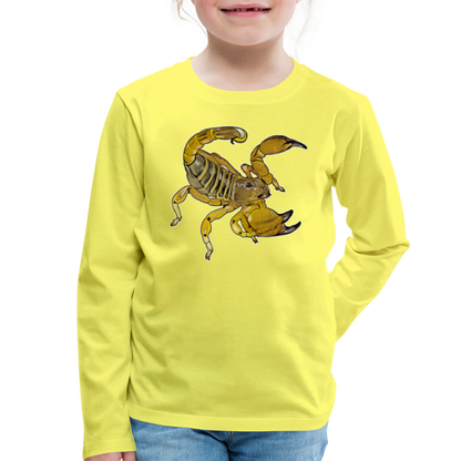 Kinder Longsleeve Scorpio maurus palmatus - Gelb