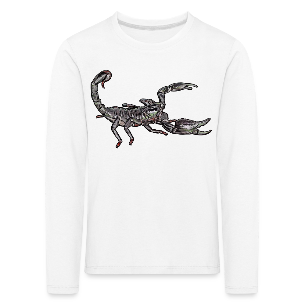 Kinder Longsleeve Heterometrus silenus - weiß