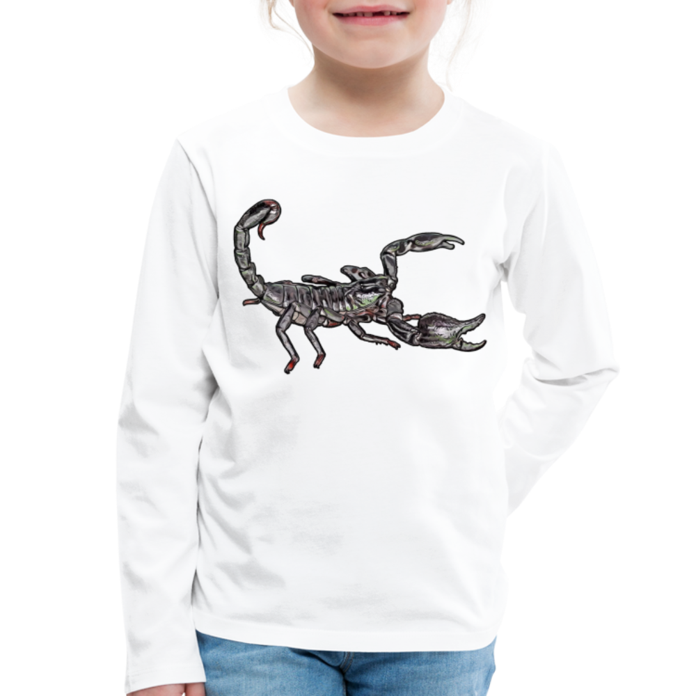 Kinder Longsleeve Heterometrus silenus - weiß