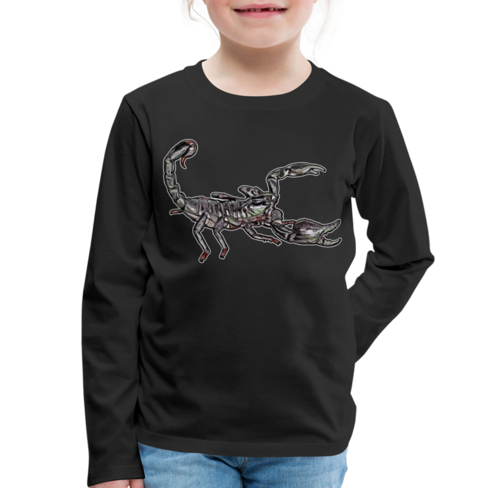 Kinder Longsleeve Heterometrus silenus - Schwarz