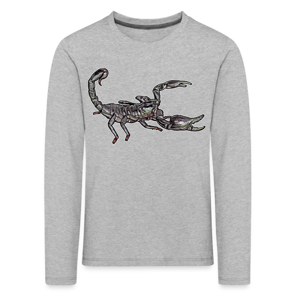 Kinder Longsleeve Heterometrus silenus - Grau meliert