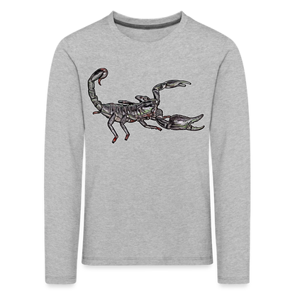 Kinder Longsleeve Heterometrus silenus - Grau meliert