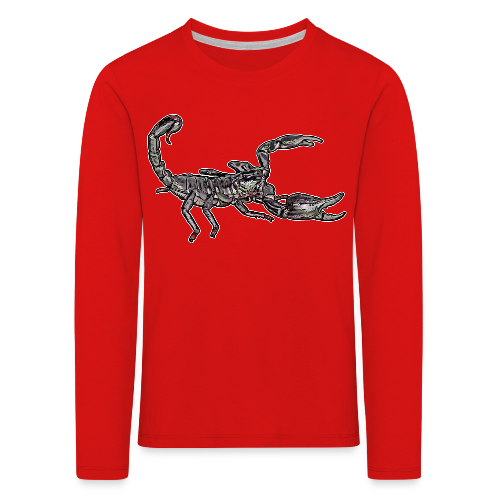 Kinder Longsleeve Heterometrus silenus - Rot