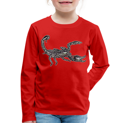 Kinder Longsleeve Heterometrus silenus - Rot