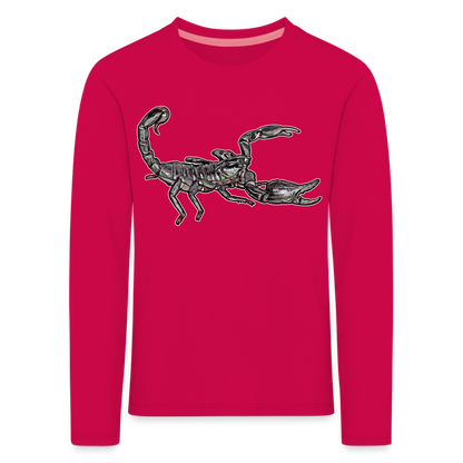 Kinder Longsleeve Heterometrus silenus - dunkles Pink