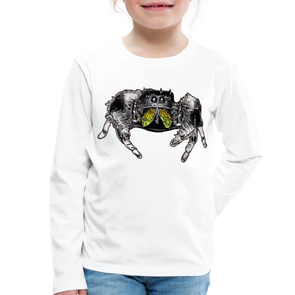 Kinder Longsleeve Phidippus regius Rastafari male - weiß