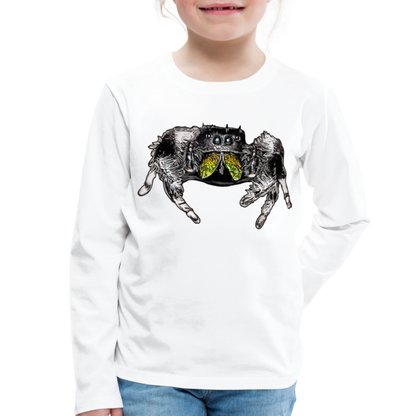 Kinder Longsleeve Phidippus regius Rastafari male - weiß