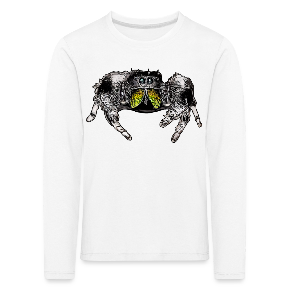 Kinder Longsleeve Phidippus regius Rastafari male - weiß