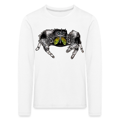 Kinder Longsleeve Phidippus regius Rastafari male - weiß