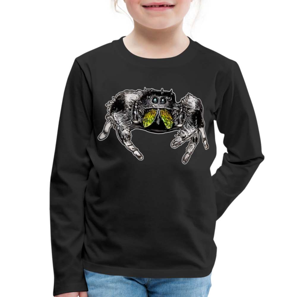 Kinder Longsleeve Phidippus regius Rastafari male - Schwarz