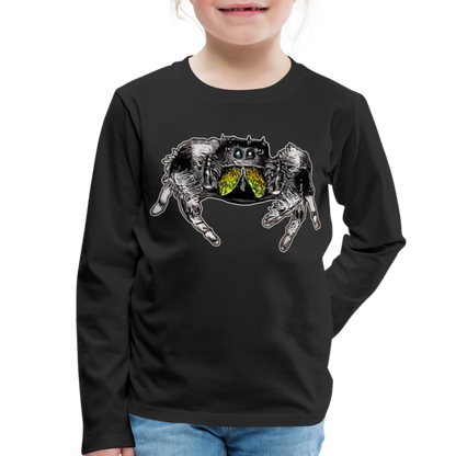 Kinder Longsleeve Phidippus regius Rastafari male - Schwarz
