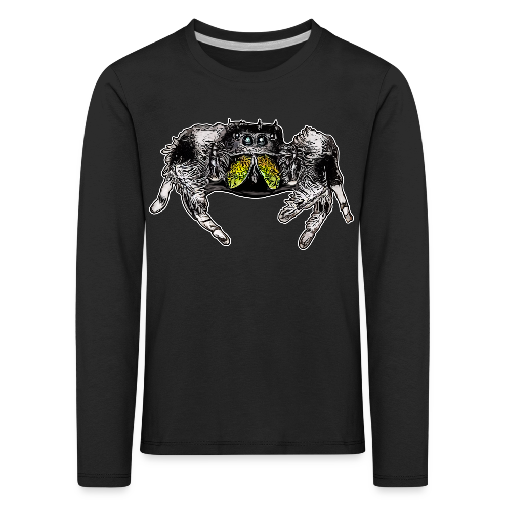 Kinder Longsleeve Phidippus regius Rastafari male - Schwarz