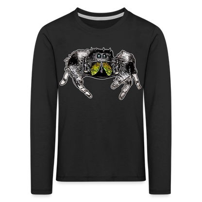 Kinder Longsleeve Phidippus regius Rastafari male - Schwarz