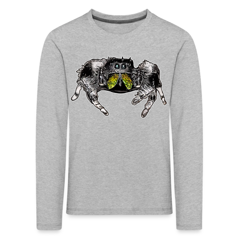 Kinder Longsleeve Phidippus regius Rastafari male - Grau meliert