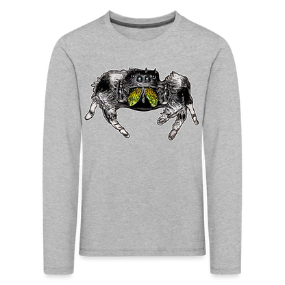 Kinder Longsleeve Phidippus regius Rastafari male - Grau meliert