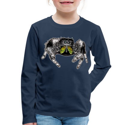 Kinder Longsleeve Phidippus regius Rastafari male - Navy