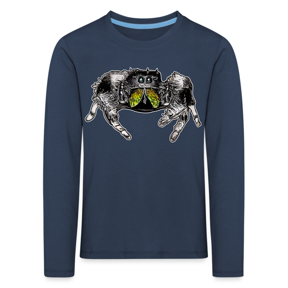 Kinder Longsleeve Phidippus regius Rastafari male - Navy