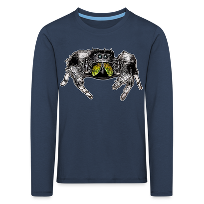 Kinder Longsleeve Phidippus regius Rastafari male - Navy